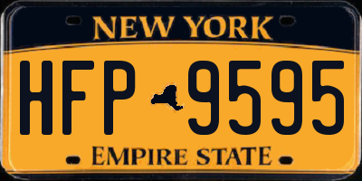 NY license plate HFP9595