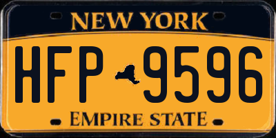 NY license plate HFP9596