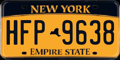 NY license plate HFP9638