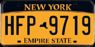 NY license plate HFP9719