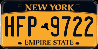 NY license plate HFP9722