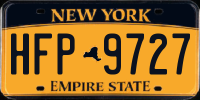 NY license plate HFP9727