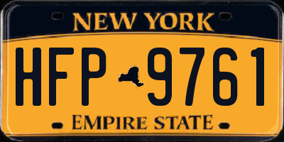 NY license plate HFP9761