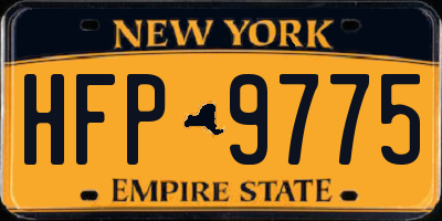 NY license plate HFP9775
