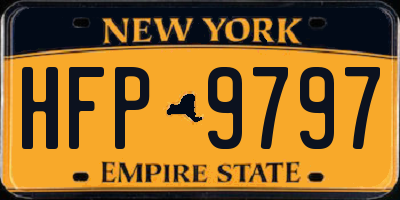 NY license plate HFP9797