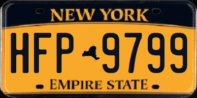 NY license plate HFP9799