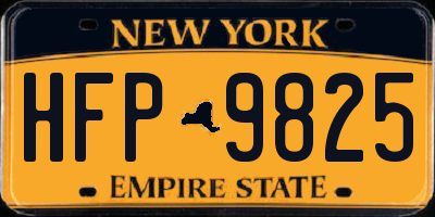 NY license plate HFP9825