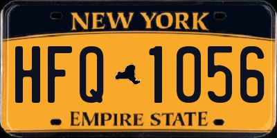 NY license plate HFQ1056