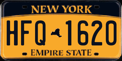 NY license plate HFQ1620