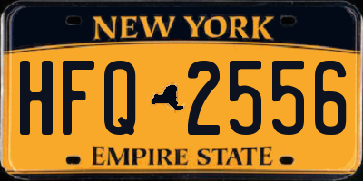 NY license plate HFQ2556