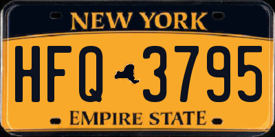 NY license plate HFQ3795