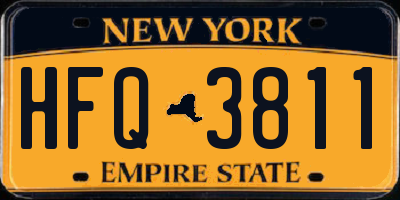 NY license plate HFQ3811