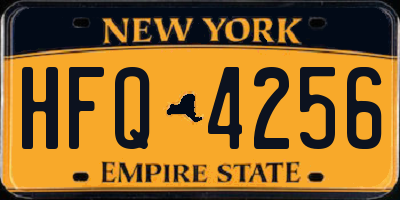 NY license plate HFQ4256