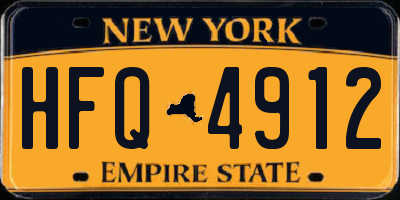 NY license plate HFQ4912