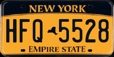 NY license plate HFQ5528
