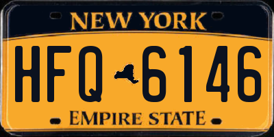 NY license plate HFQ6146