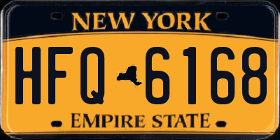 NY license plate HFQ6168