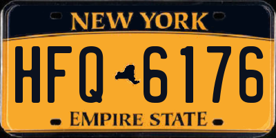 NY license plate HFQ6176