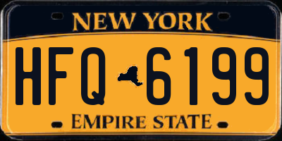 NY license plate HFQ6199