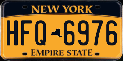 NY license plate HFQ6976