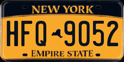 NY license plate HFQ9052