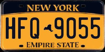 NY license plate HFQ9055