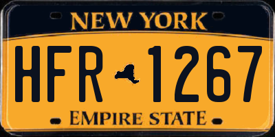 NY license plate HFR1267