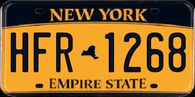 NY license plate HFR1268