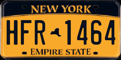 NY license plate HFR1464