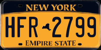 NY license plate HFR2799