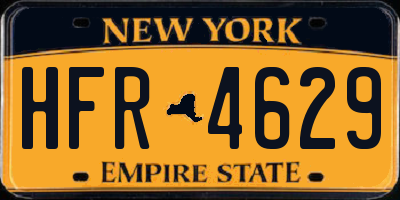 NY license plate HFR4629