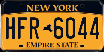 NY license plate HFR6044