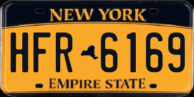NY license plate HFR6169