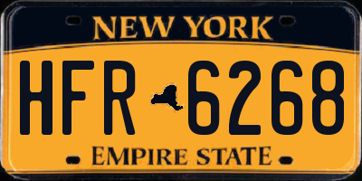 NY license plate HFR6268