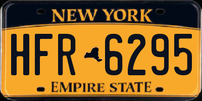 NY license plate HFR6295