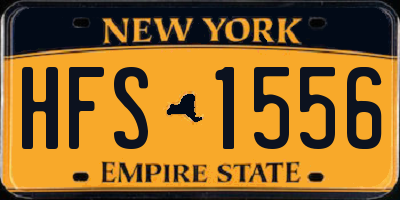 NY license plate HFS1556