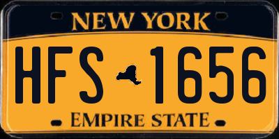 NY license plate HFS1656