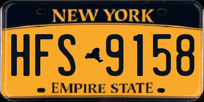 NY license plate HFS9158