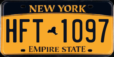 NY license plate HFT1097