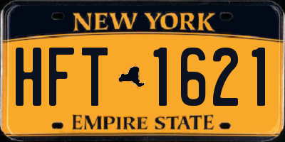 NY license plate HFT1621