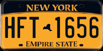 NY license plate HFT1656