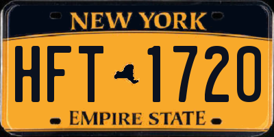 NY license plate HFT1720