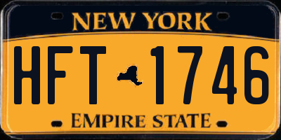 NY license plate HFT1746