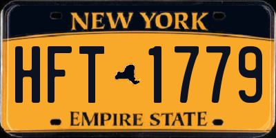 NY license plate HFT1779