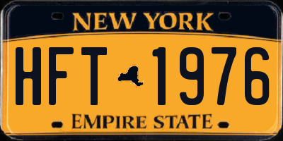 NY license plate HFT1976