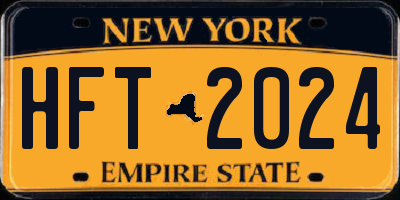 NY license plate HFT2024