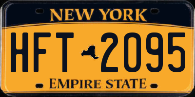 NY license plate HFT2095