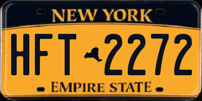 NY license plate HFT2272