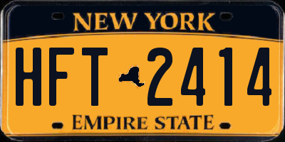 NY license plate HFT2414