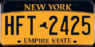 NY license plate HFT2425
